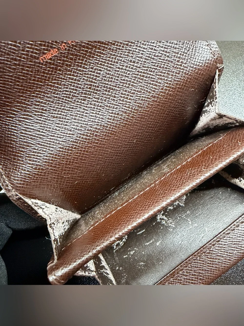 Louis Vuitton Damier Ebene Porte-Monnaie Plat Coin Purse